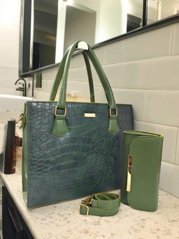 Aurum Leather 2 Pc Hand Bag