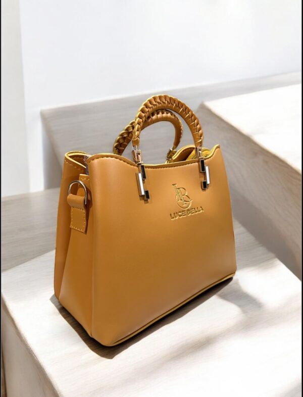 Mustard Hand Bag for Women - Image 2