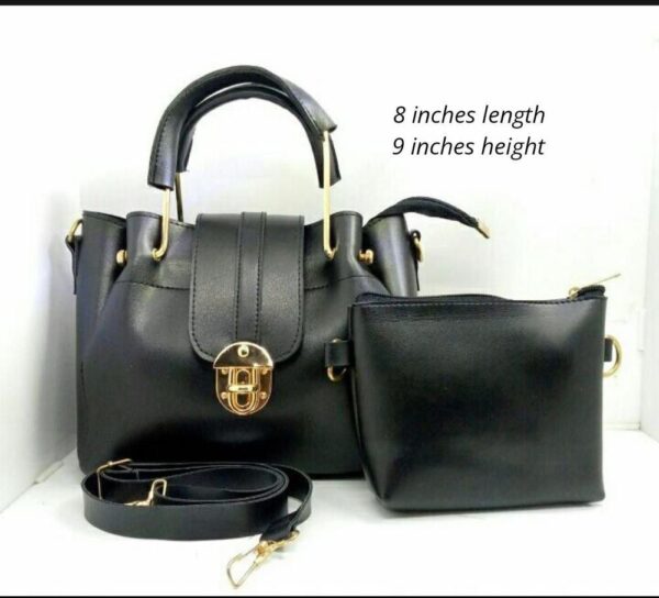 Leather Lane Double Ring Shoulder Bag - Image 2