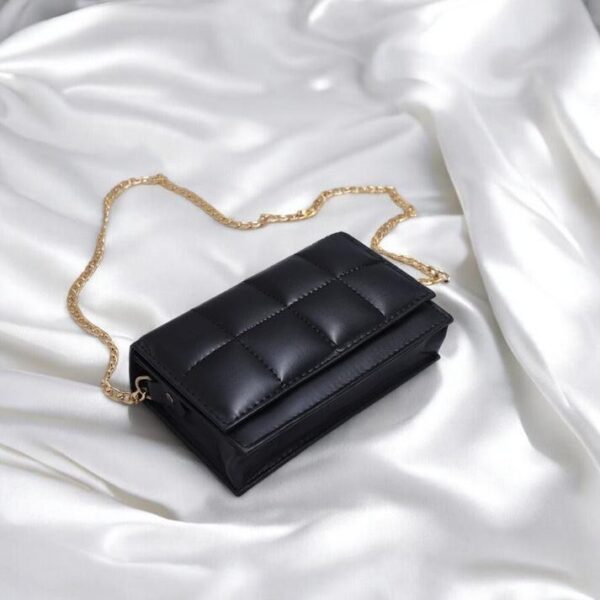 Black Glint Crossbody Bag