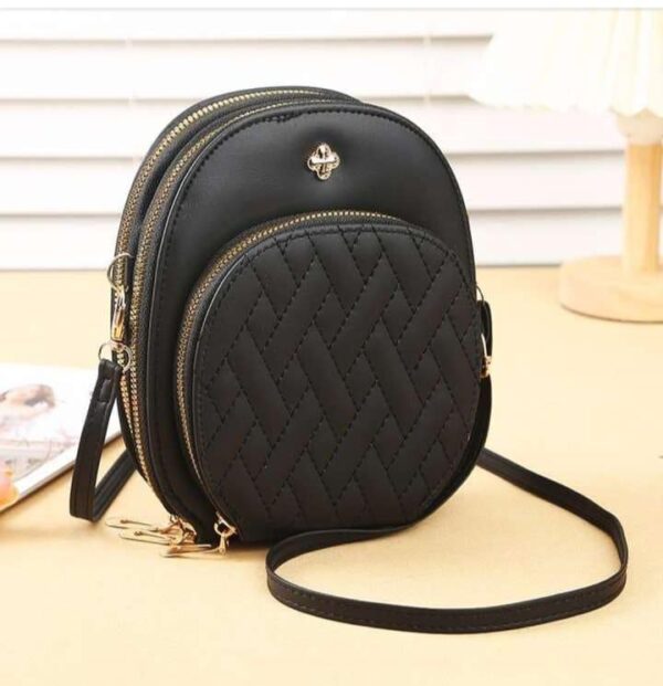 Black Pulse Crossbody Bag