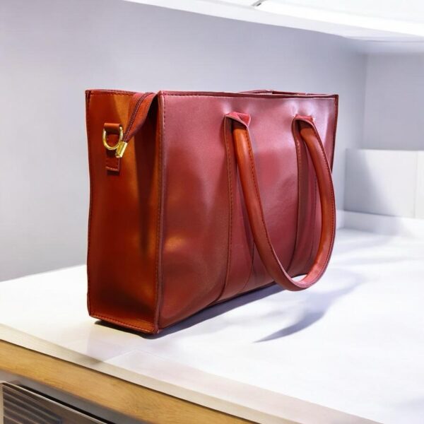 Women Red Vine Tote Bag - Image 2