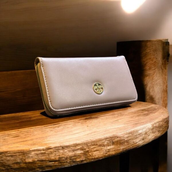 Rose Single Zip Clutch