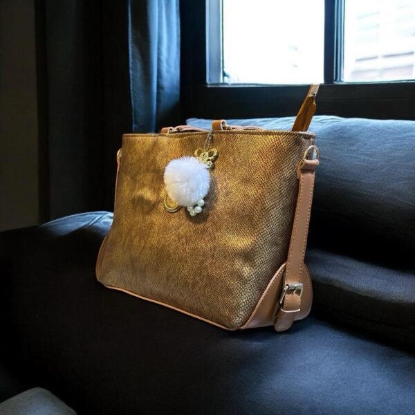 Brownish Shine Shoulder Bag