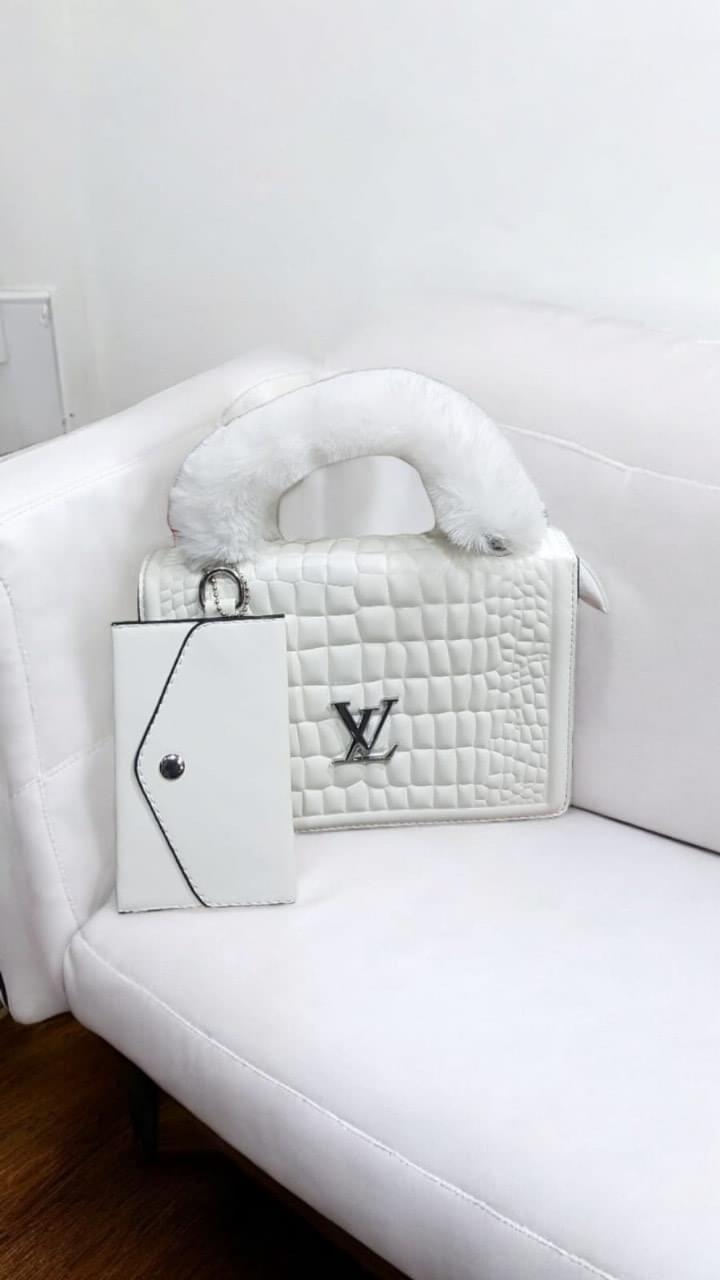 Crimson Cloud Fluffy Hand Bag